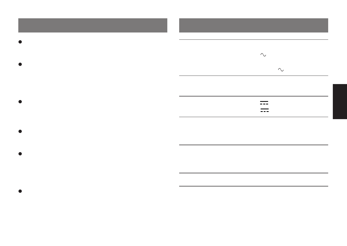 During use . . . specifications | JVC AA V20U User Manual | Page 7 / 20