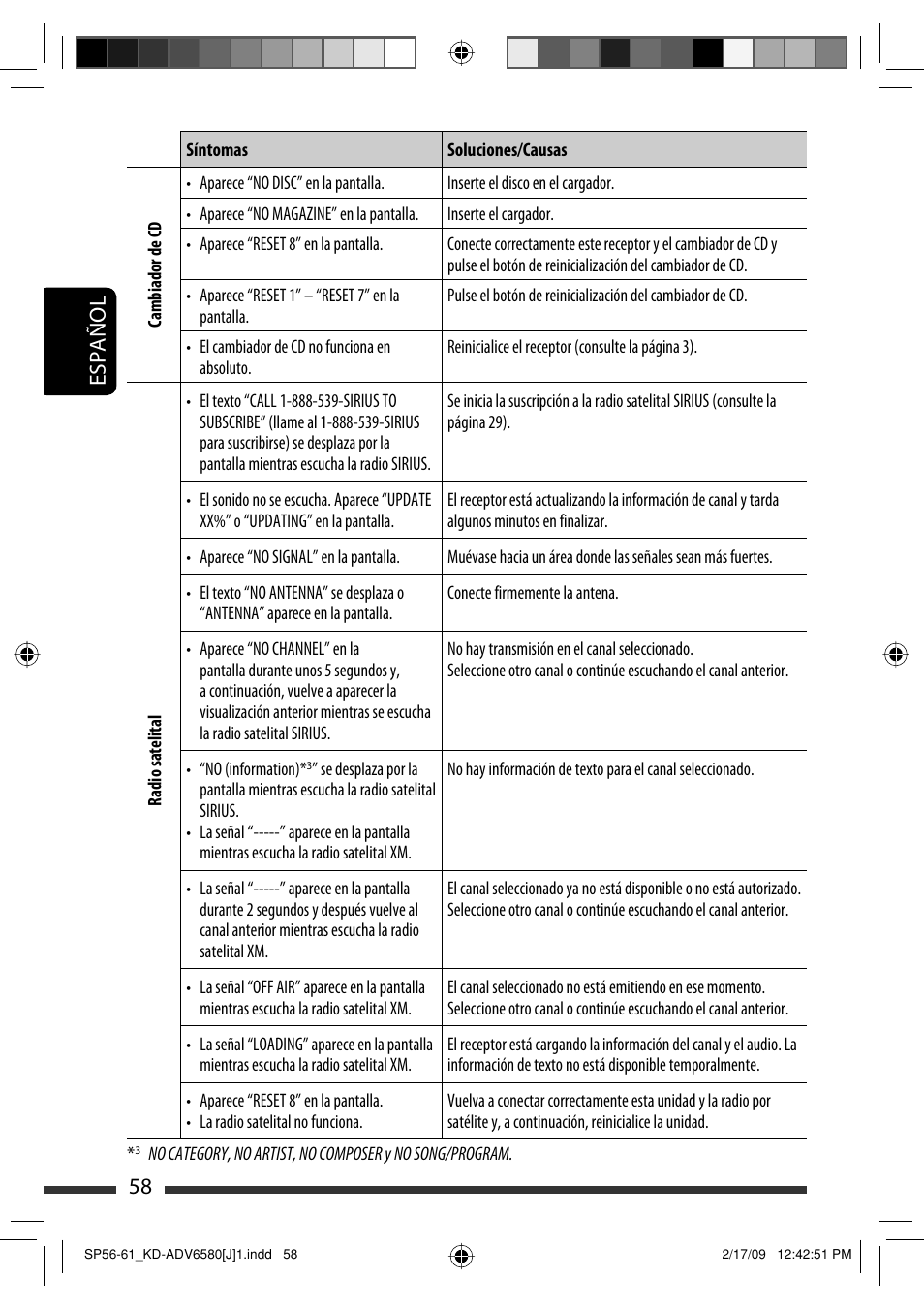 58 español | JVC KD-ADV6580 User Manual | Page 118 / 181