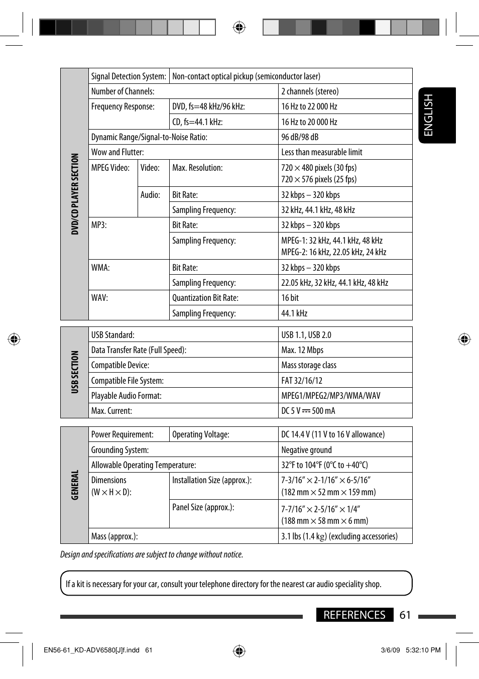 61 references english | JVC KD-ADV6580 User Manual | Page 61 / 181