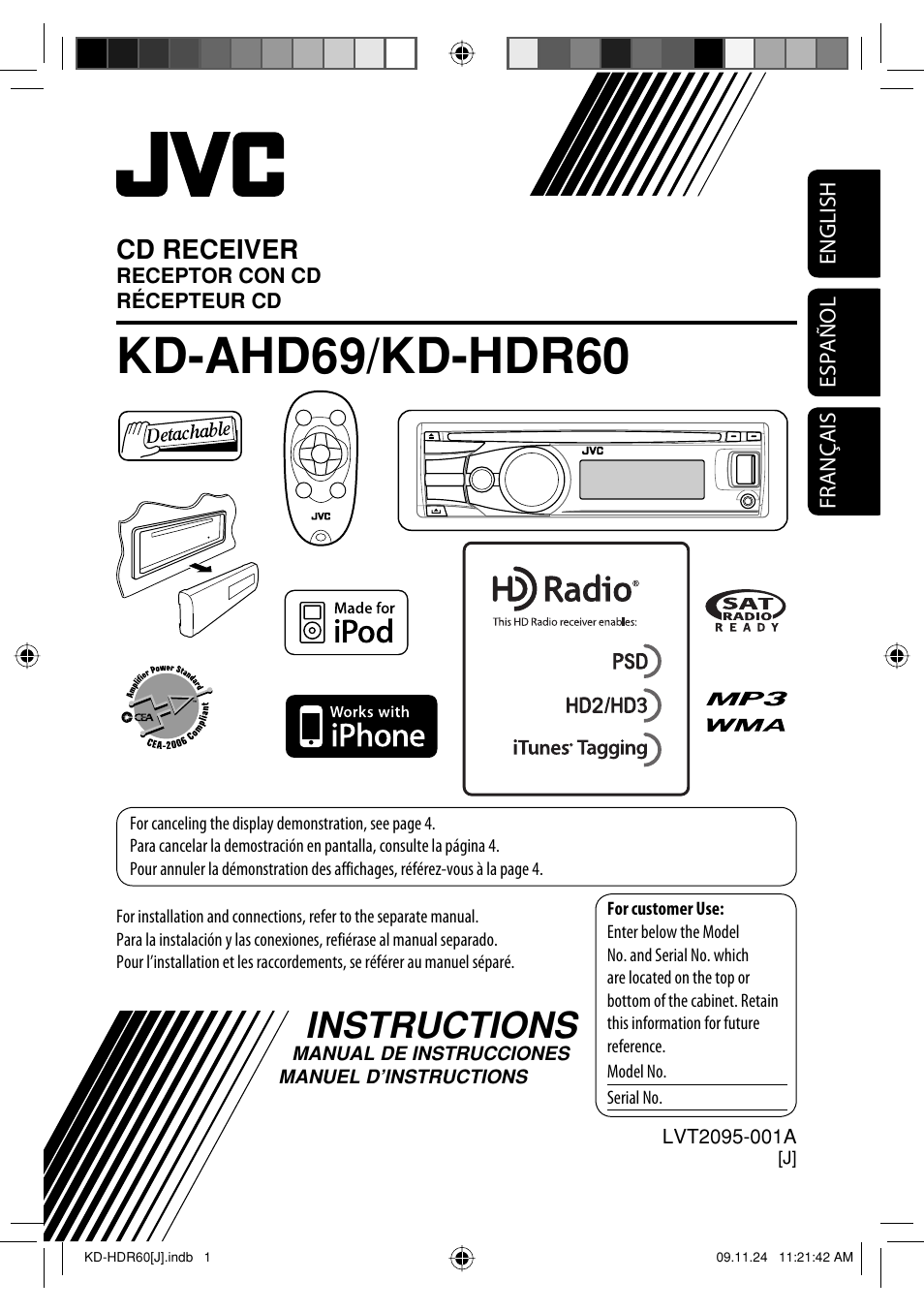 JVC LVT2095-001A User Manual | 136 pages