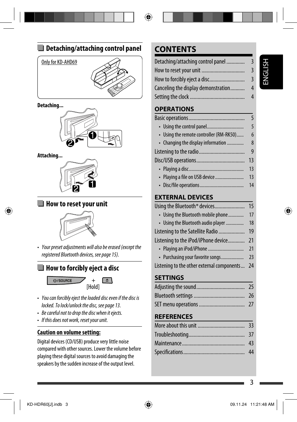 JVC LVT2095-001A User Manual | Page 3 / 136