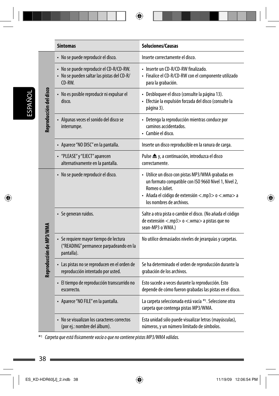 Esp añol 38 | JVC LVT2095-001A User Manual | Page 82 / 136