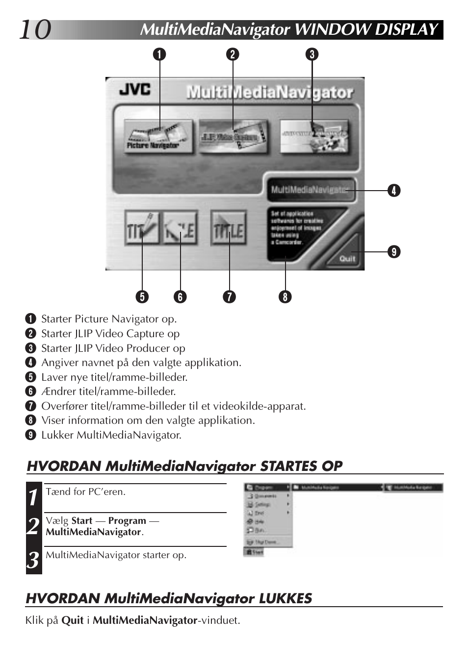 Multimedianavigator window display | JVC MultiMediaNavigator User Manual | Page 130 / 222