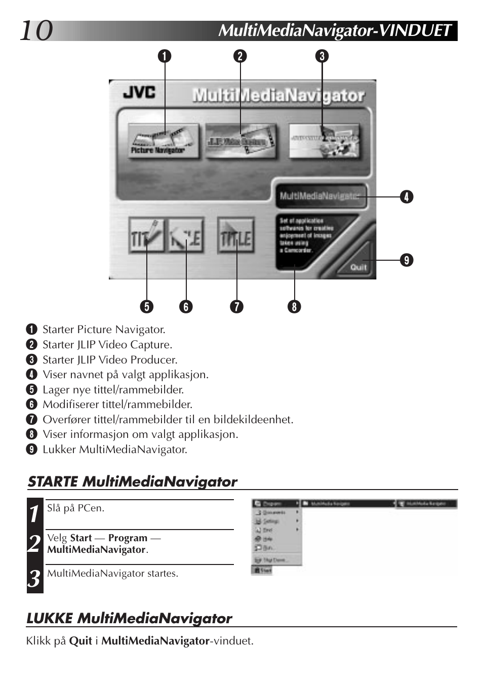 Multimedianavigator-vinduet | JVC MultiMediaNavigator User Manual | Page 190 / 222