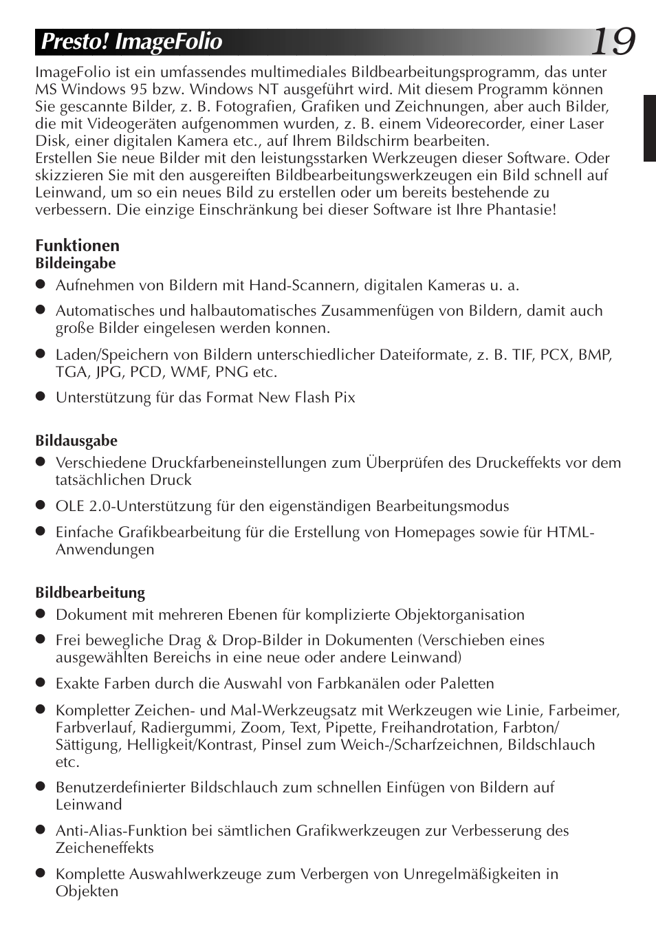 Presto! imagefolio | JVC MultiMediaNavigator User Manual | Page 39 / 222