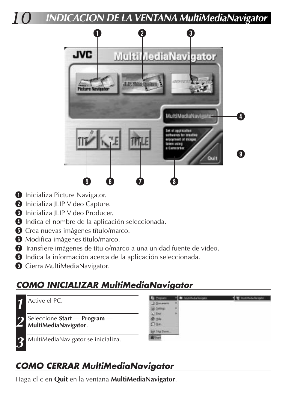 Indicacion de la ventana multimedianavigator | JVC MultiMediaNavigator User Manual | Page 90 / 222