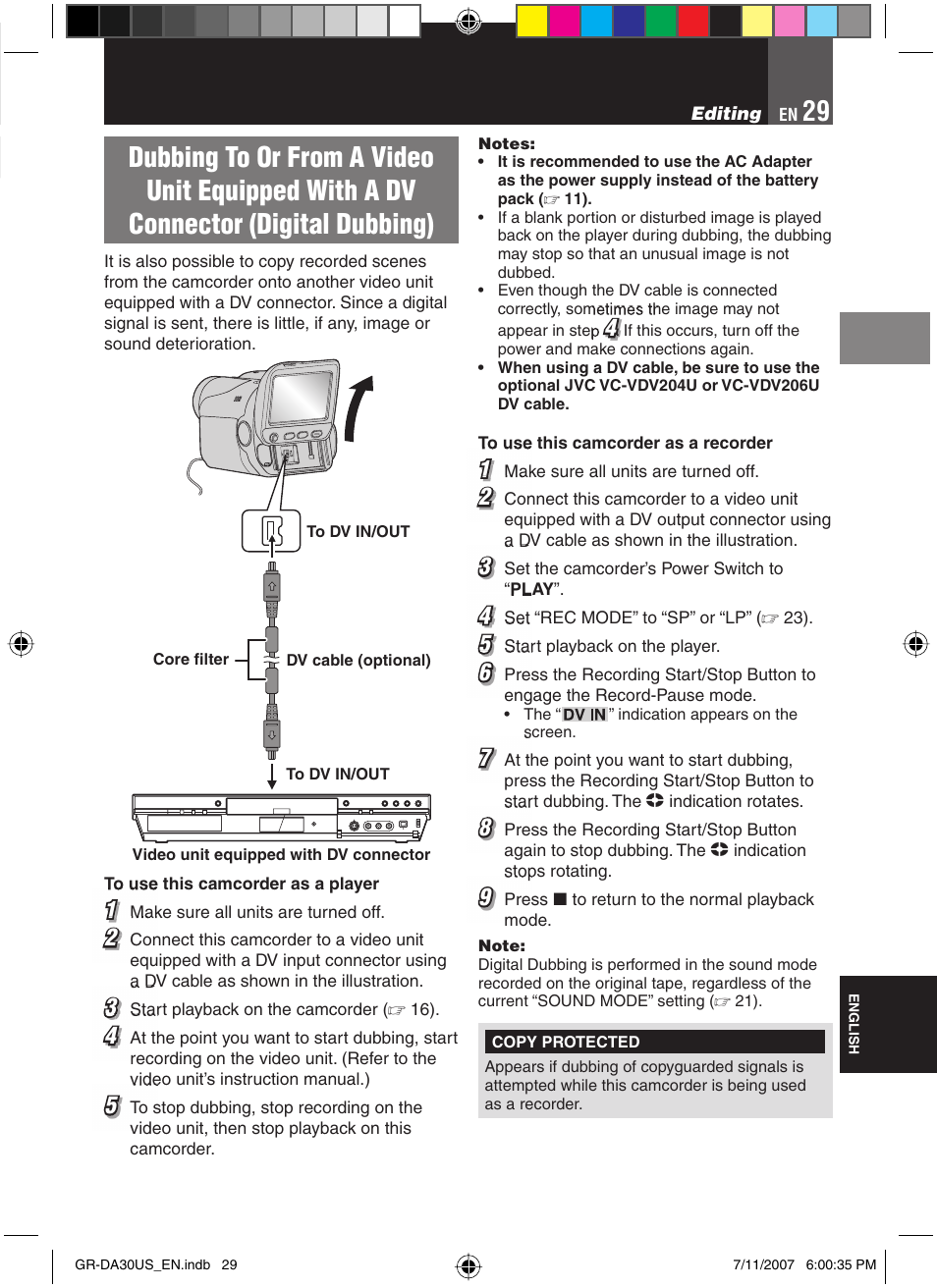 JVC GR-DA30U User Manual | Page 29 / 39