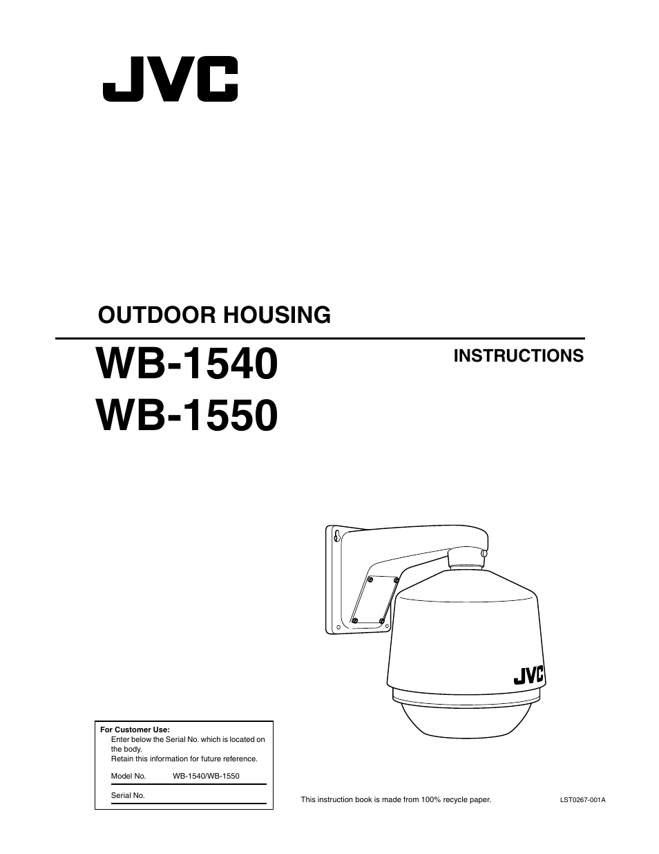 JVC WB-1540 User Manual | 16 pages