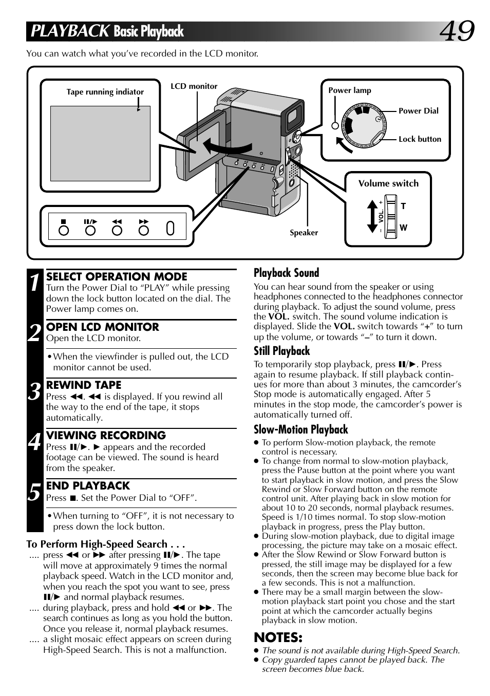 Playback, Basic playback | JVC 0997TOV*UN*SN User Manual | Page 49 / 84