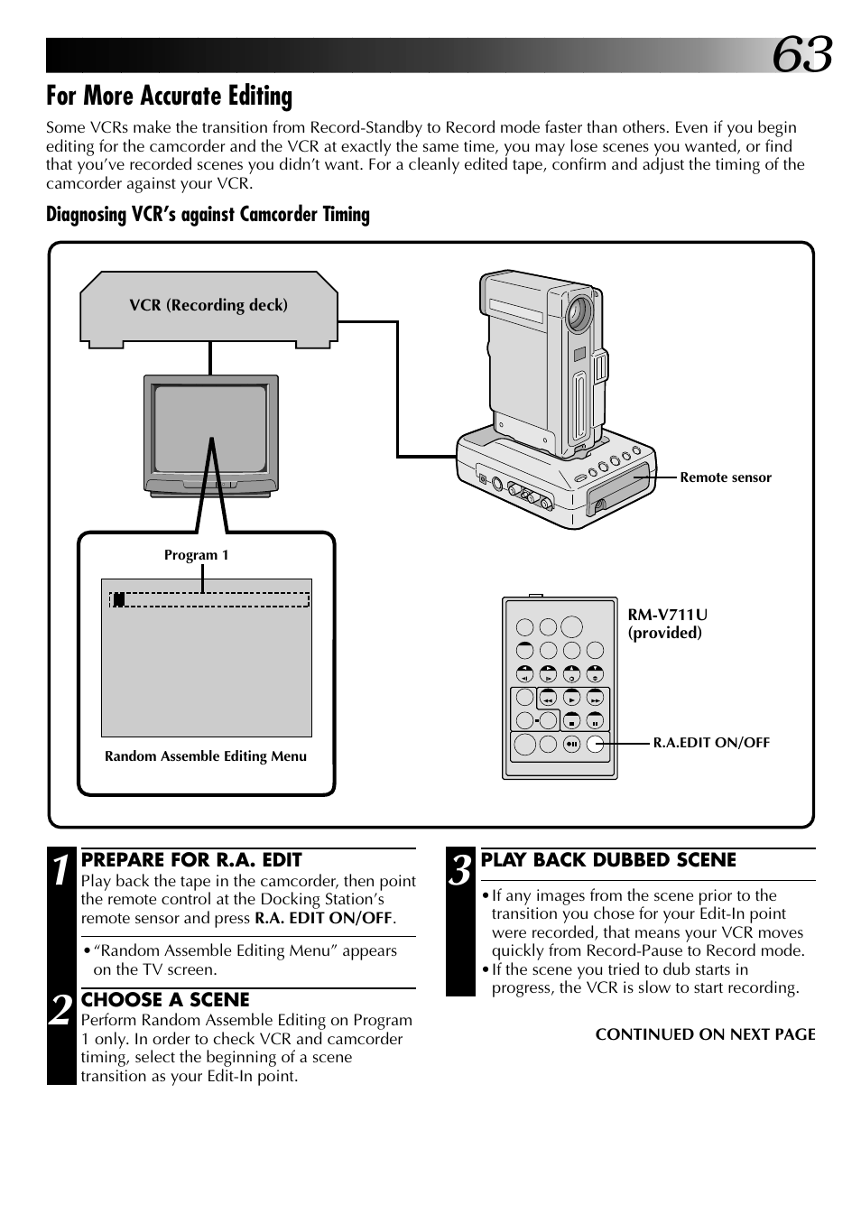For more accurate editing | JVC 0997TOV*UN*SN User Manual | Page 63 / 84