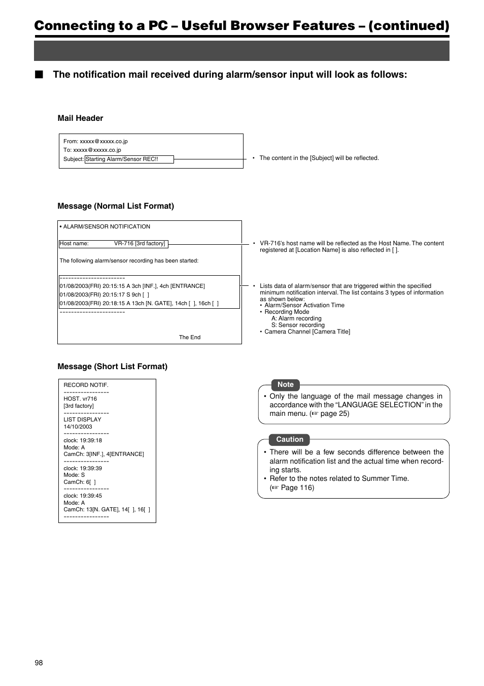JVC VR-716E User Manual | Page 98 / 118