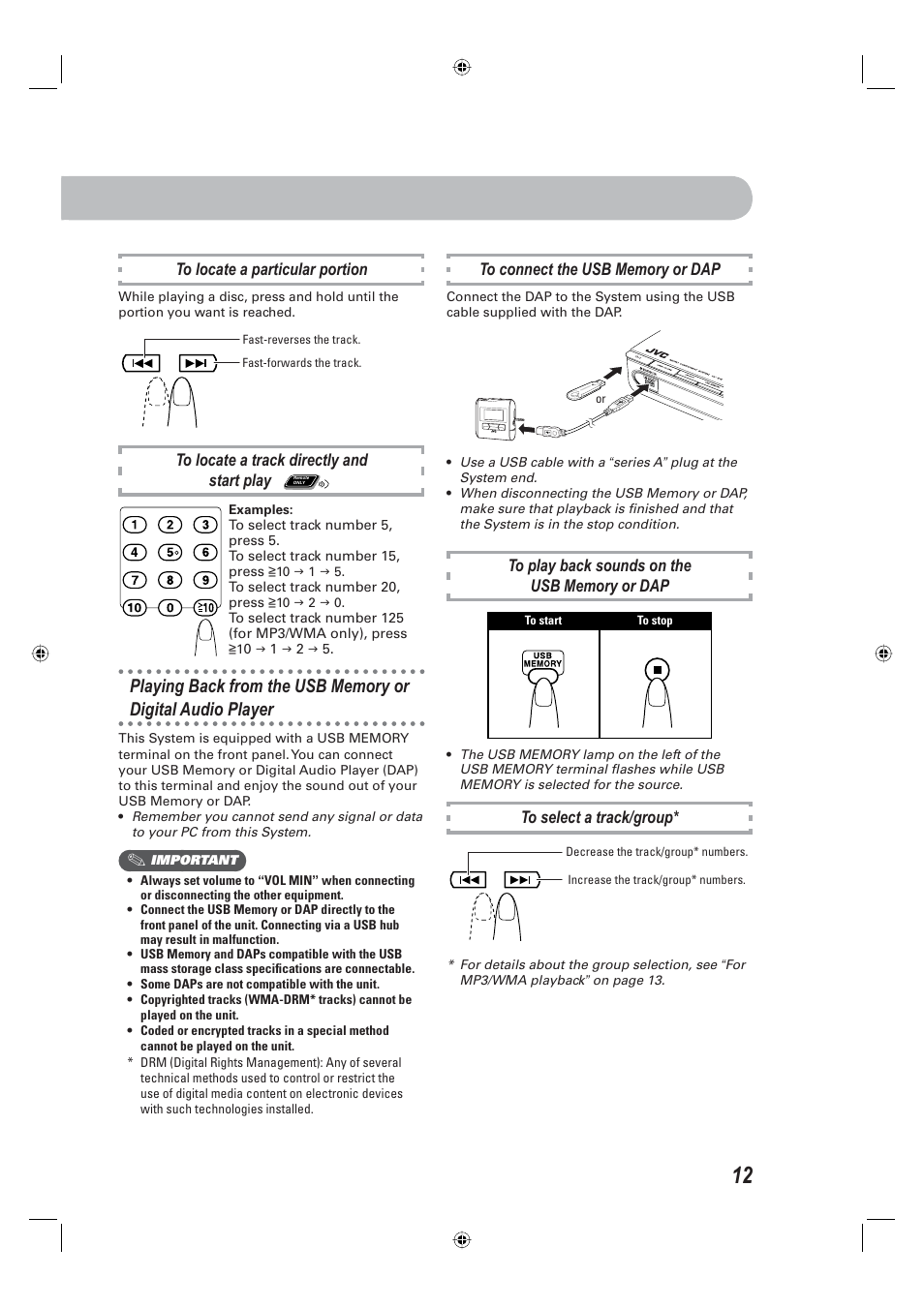 JVC CA-UXE15 User Manual | Page 15 / 33