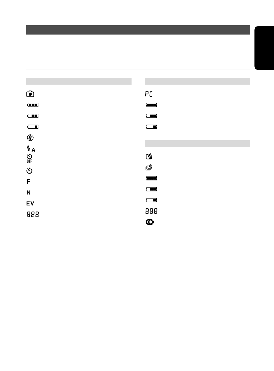 Appendix 1: lcd icons | JVC GC-A33 User Manual | Page 21 / 24