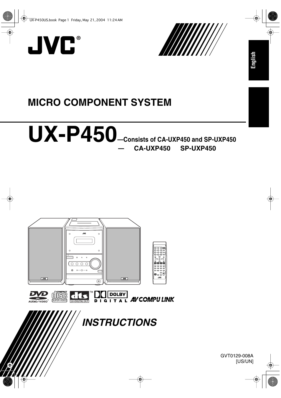 JVC UX-P450 User Manual | 198 pages