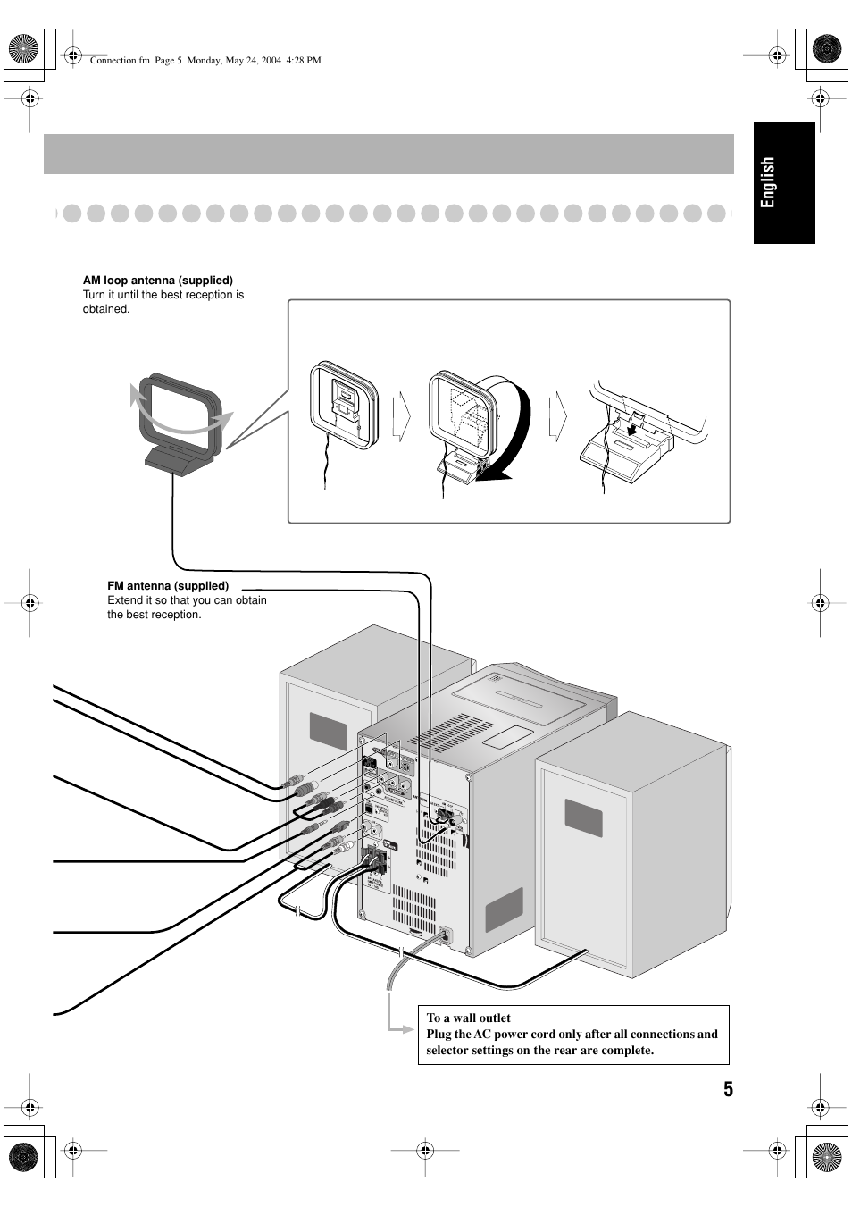 English, Push open | JVC UX-P450 User Manual | Page 107 / 198