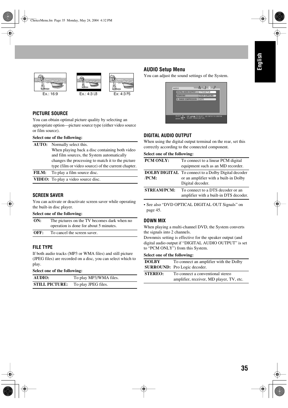 English | JVC UX-P450 User Manual | Page 137 / 198