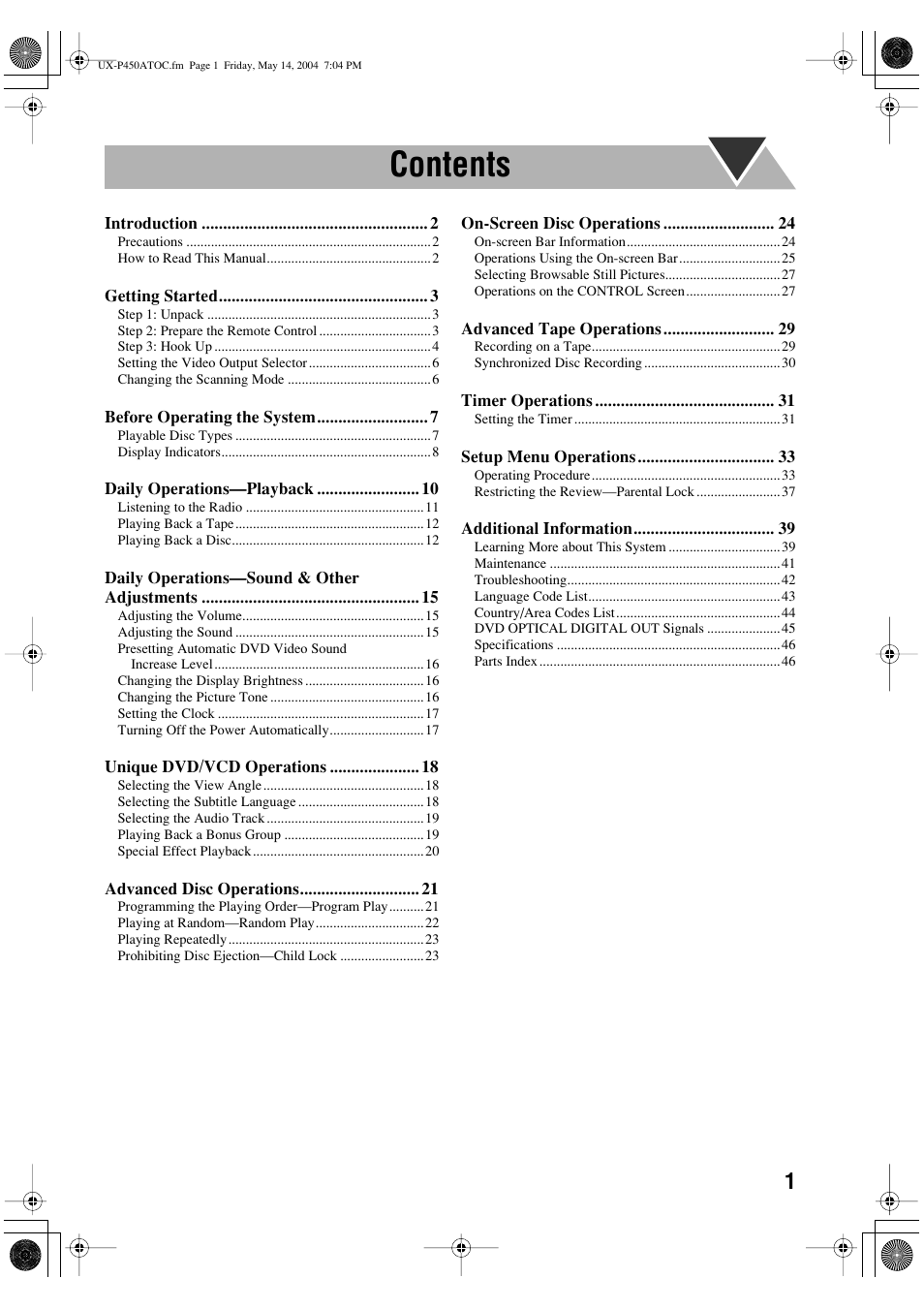 JVC UX-P450 User Manual | Page 152 / 198