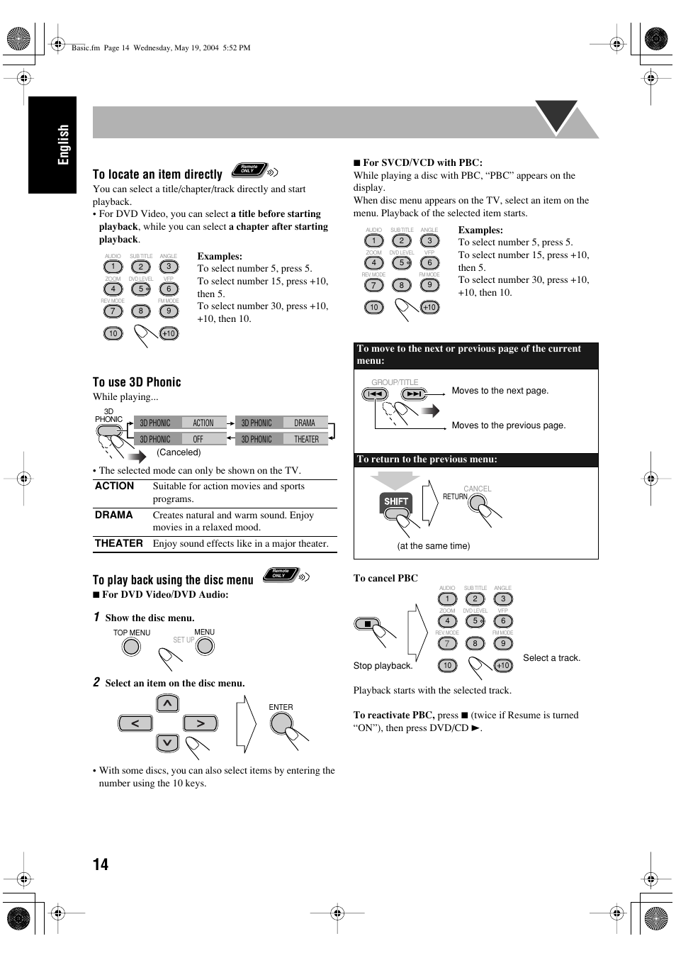 English | JVC UX-P450 User Manual | Page 16 / 198