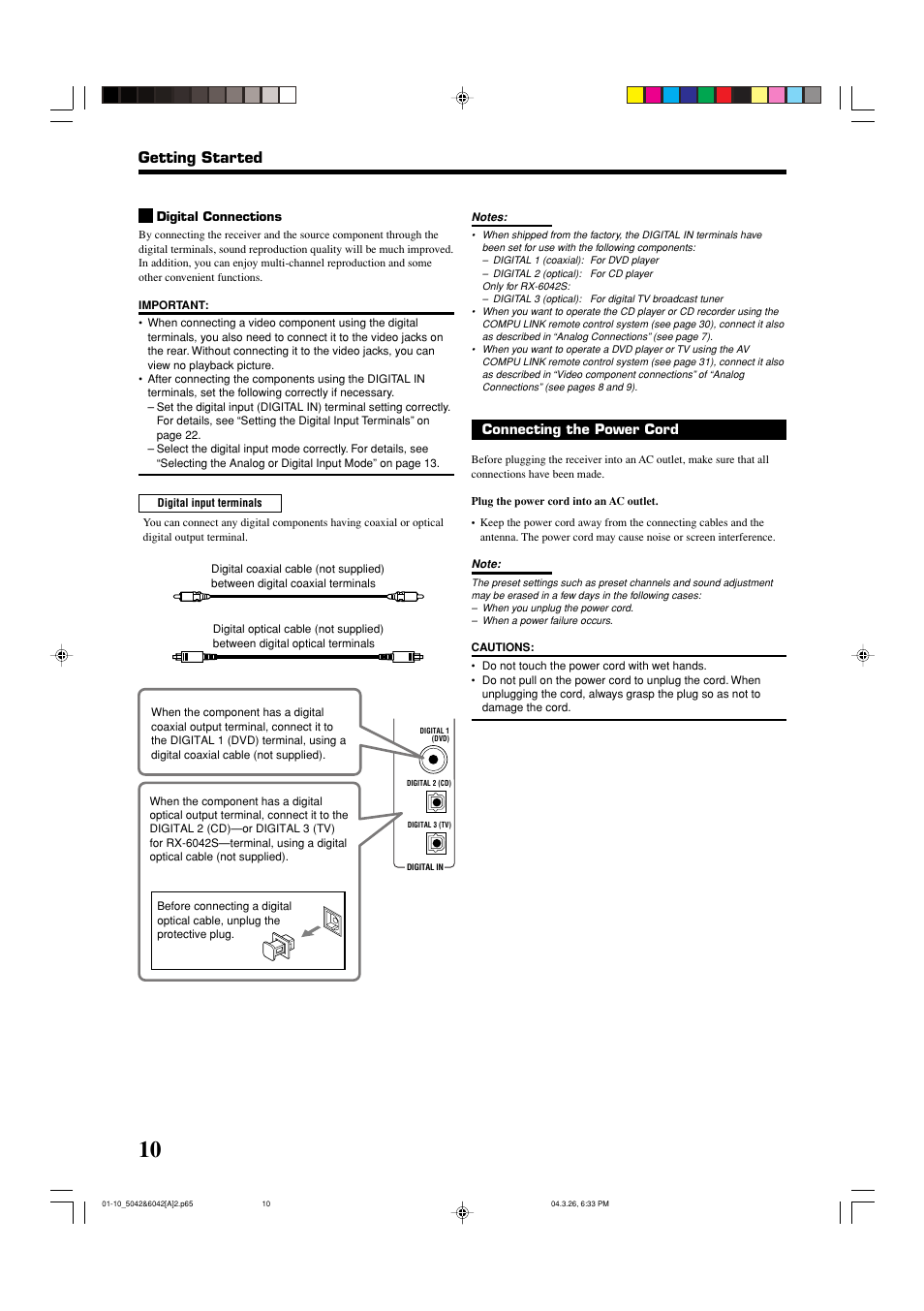 Getting started | JVC 0404RYMMDWJEIN User Manual | Page 12 / 42