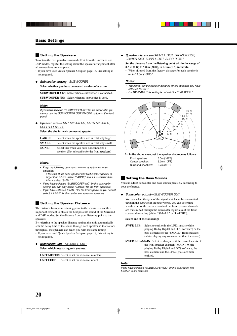 Basic settings | JVC 0404RYMMDWJEIN User Manual | Page 22 / 42