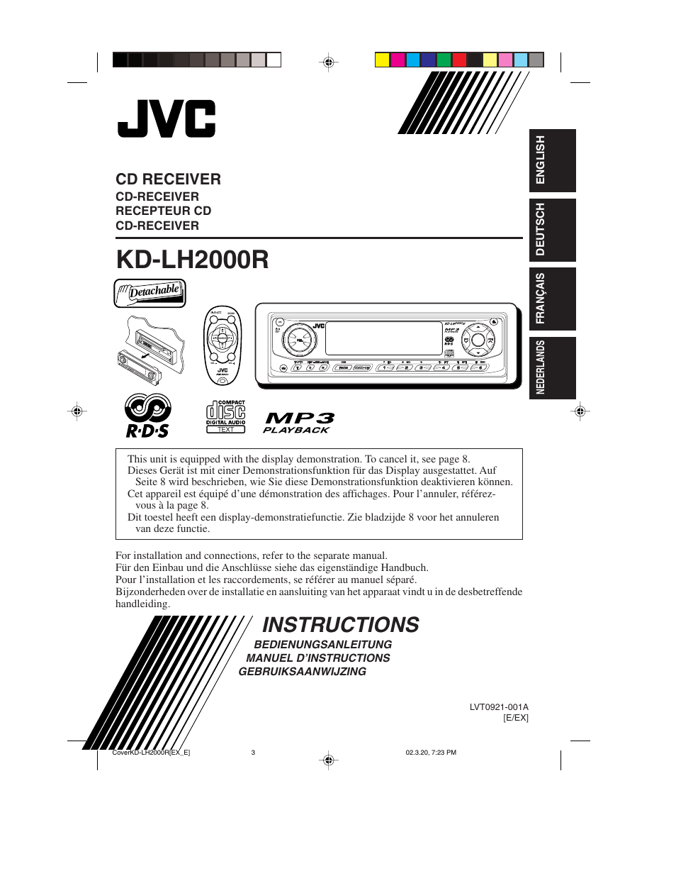 JVC KD-LH2000R User Manual | 58 pages