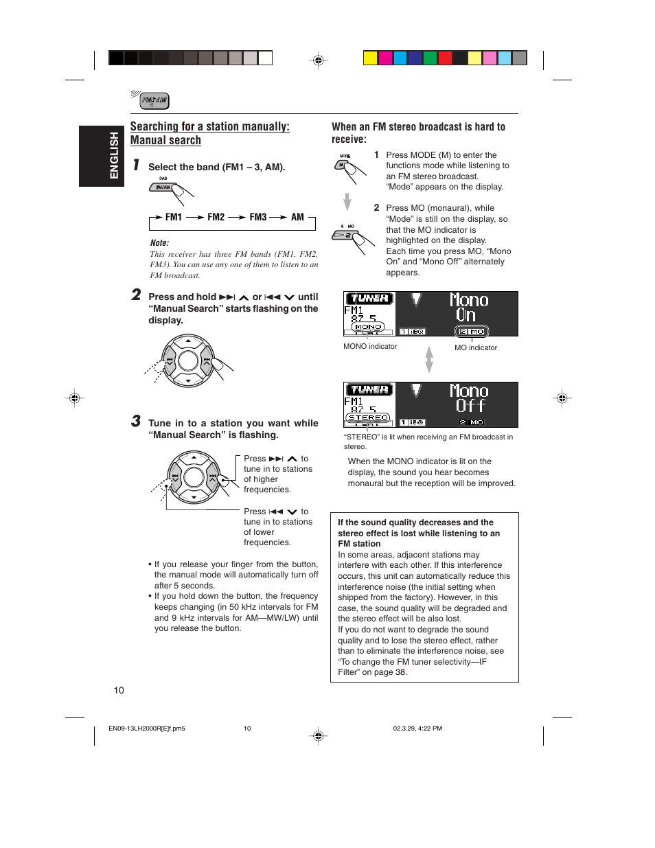 Searching for a station manually: manual search | JVC KD-LH2000R User Manual | Page 10 / 58