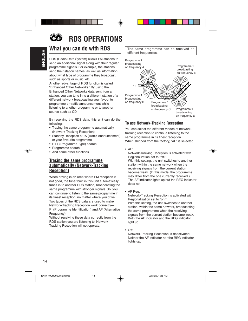 Rds operations, What you can do with rds | JVC KD-LH2000R User Manual | Page 14 / 58