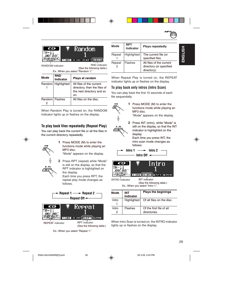 JVC KD-LH2000R User Manual | Page 29 / 58