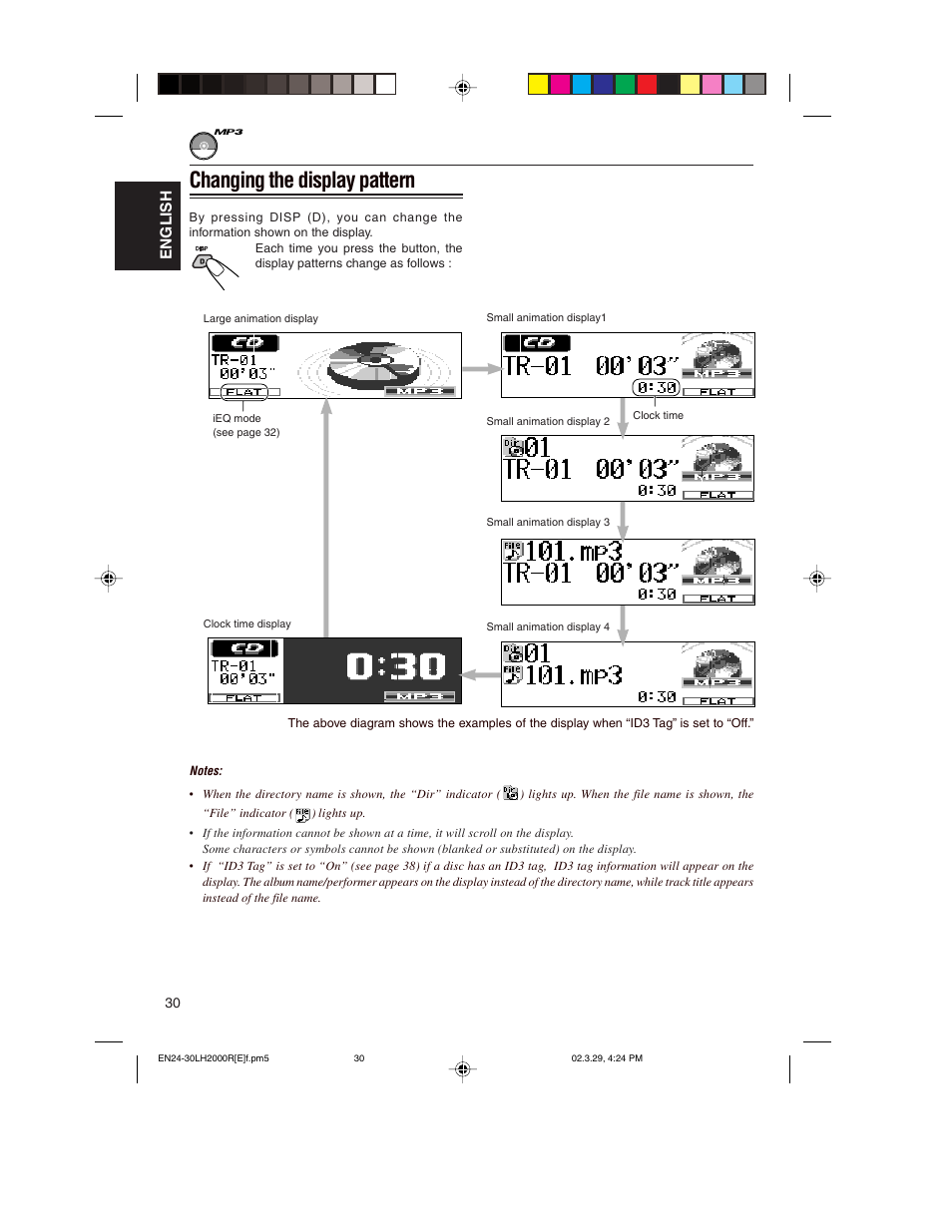 Changing the display pattern | JVC KD-LH2000R User Manual | Page 30 / 58