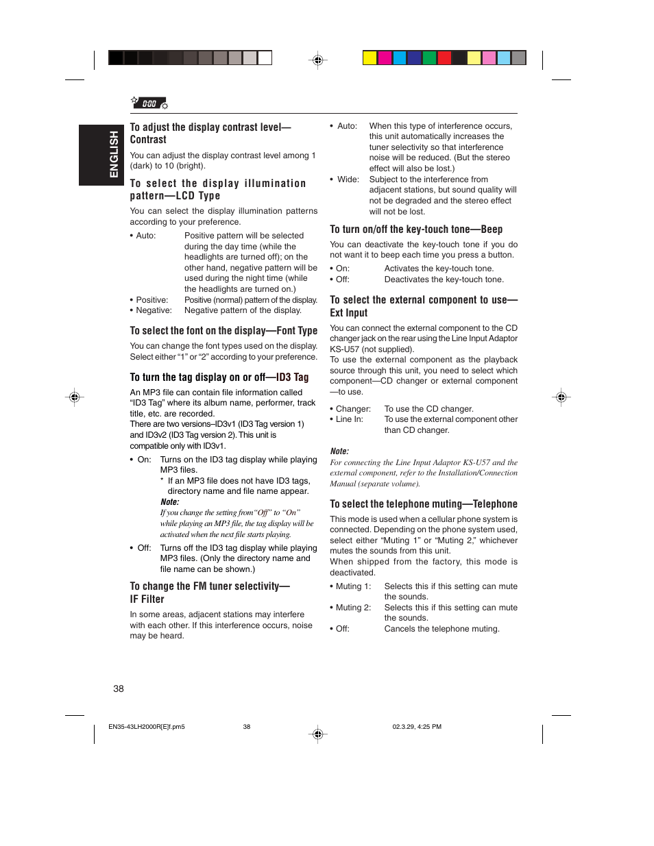 JVC KD-LH2000R User Manual | Page 38 / 58