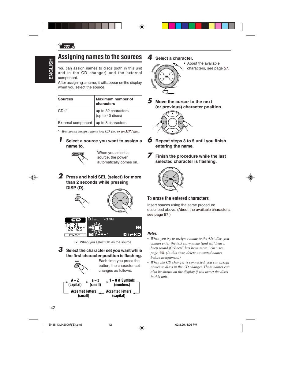 Assigning names to the sources | JVC KD-LH2000R User Manual | Page 42 / 58