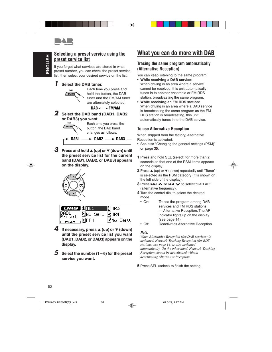 What you can do more with dab | JVC KD-LH2000R User Manual | Page 52 / 58