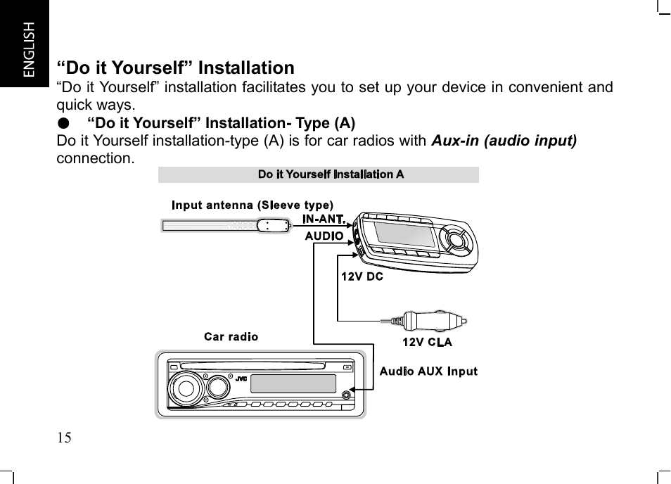 Do it yourself” installation | JVC KT-HDP1 User Manual | Page 16 / 38