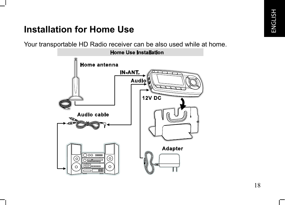 Installation for home use | JVC KT-HDP1 User Manual | Page 19 / 38