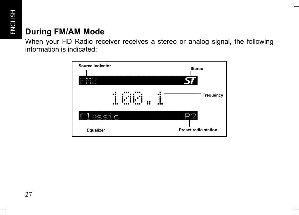 During fm/am mode | JVC KT-HDP1 User Manual | Page 28 / 38