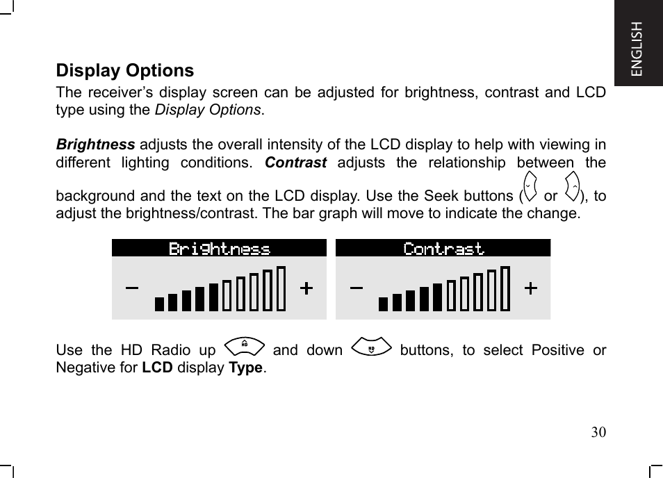 Display options | JVC KT-HDP1 User Manual | Page 31 / 38