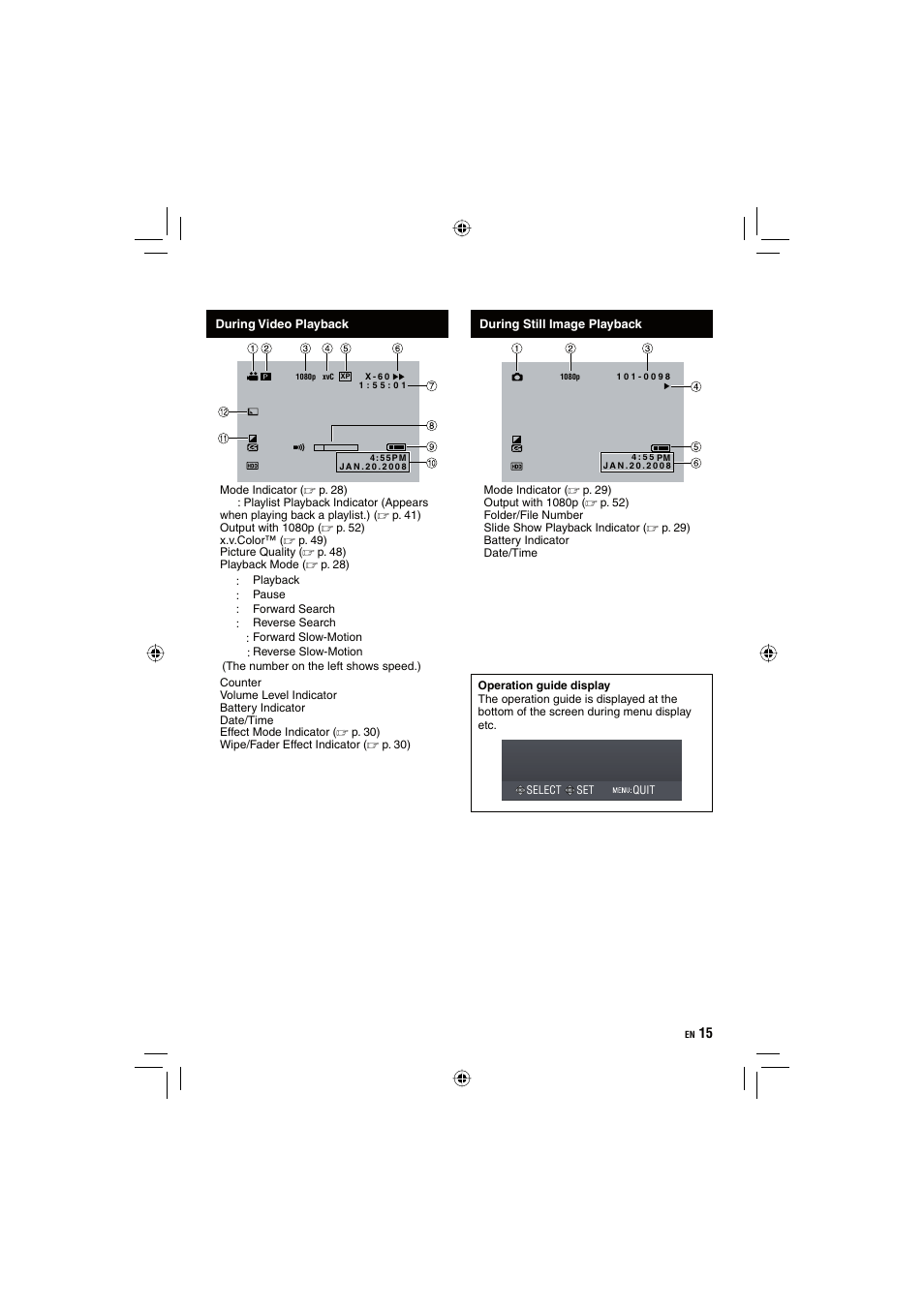 JVC Everio GZ-HD10 User Manual | Page 15 / 68