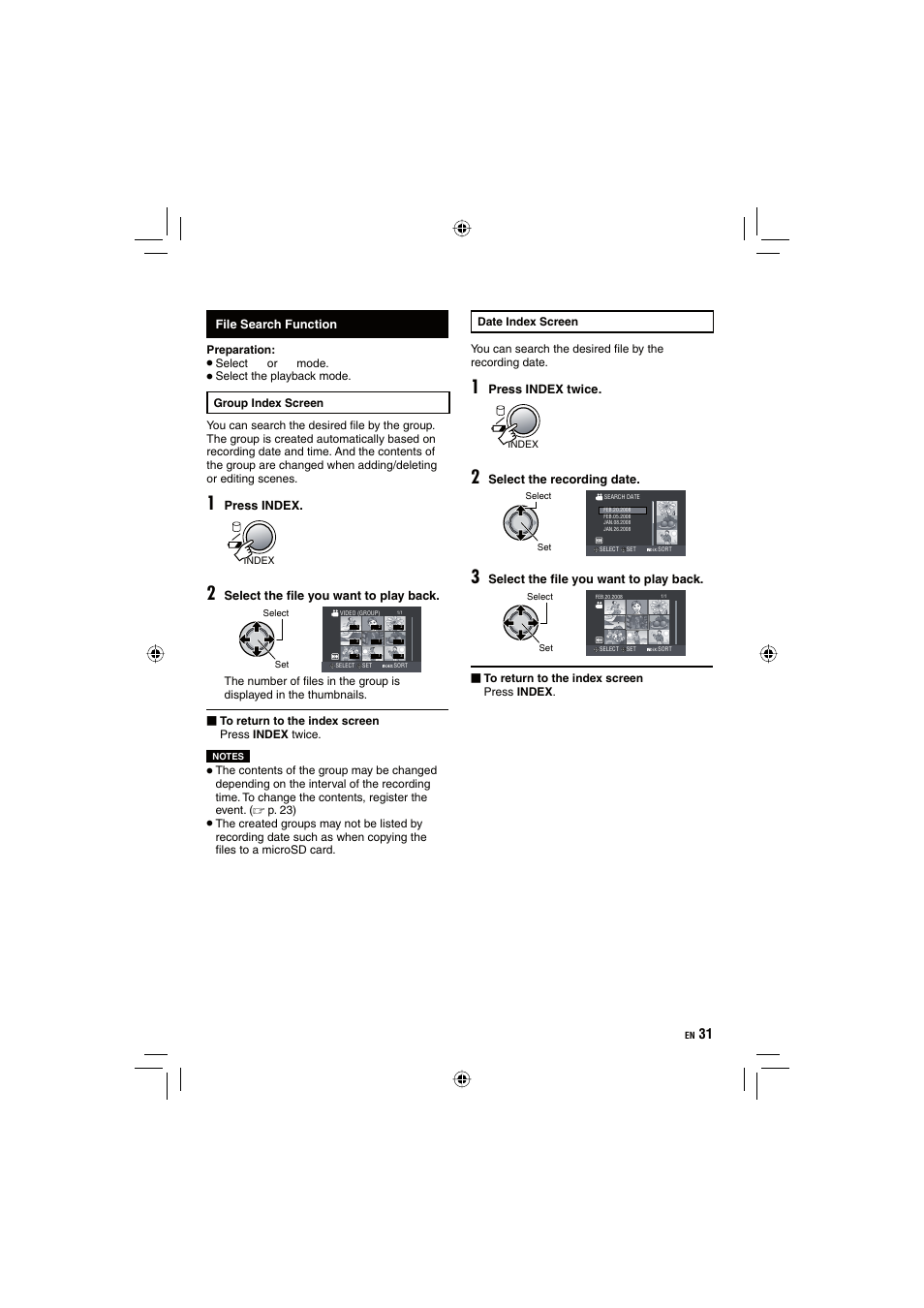 JVC Everio GZ-HD10 User Manual | Page 31 / 68