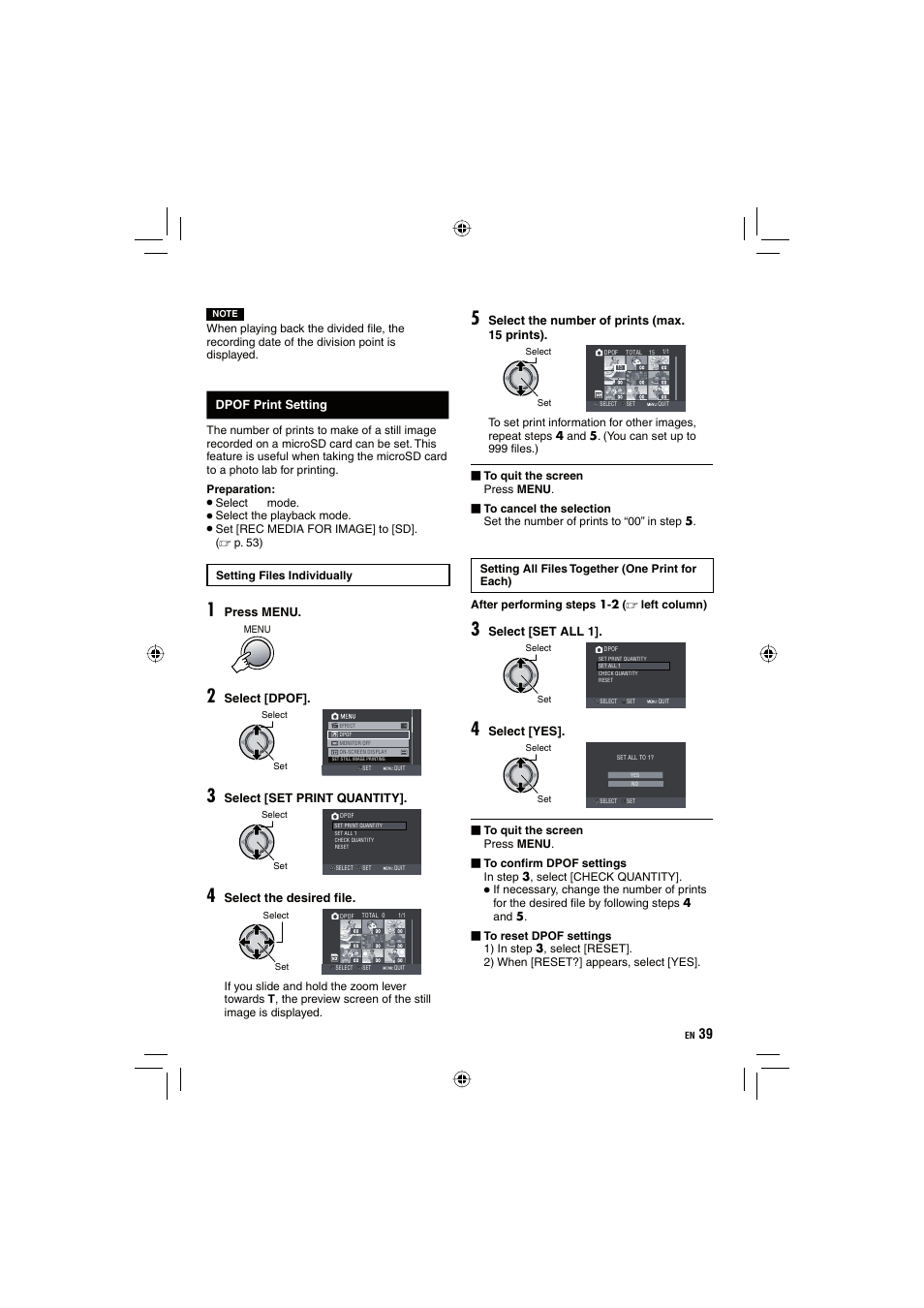 JVC Everio GZ-HD10 User Manual | Page 39 / 68