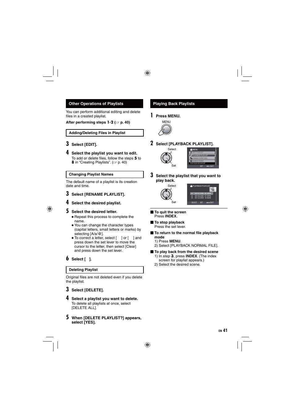 JVC Everio GZ-HD10 User Manual | Page 41 / 68