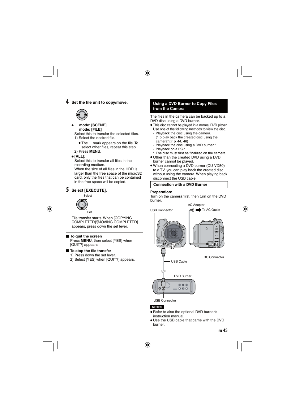 JVC Everio GZ-HD10 User Manual | Page 43 / 68