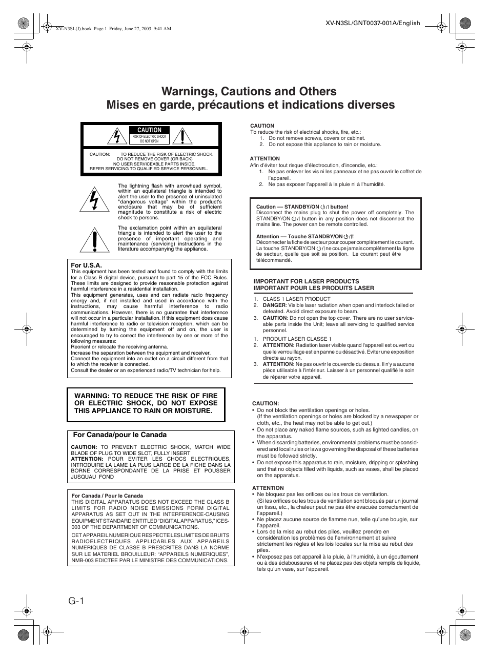 JVC XV-N3SL User Manual | Page 2 / 36