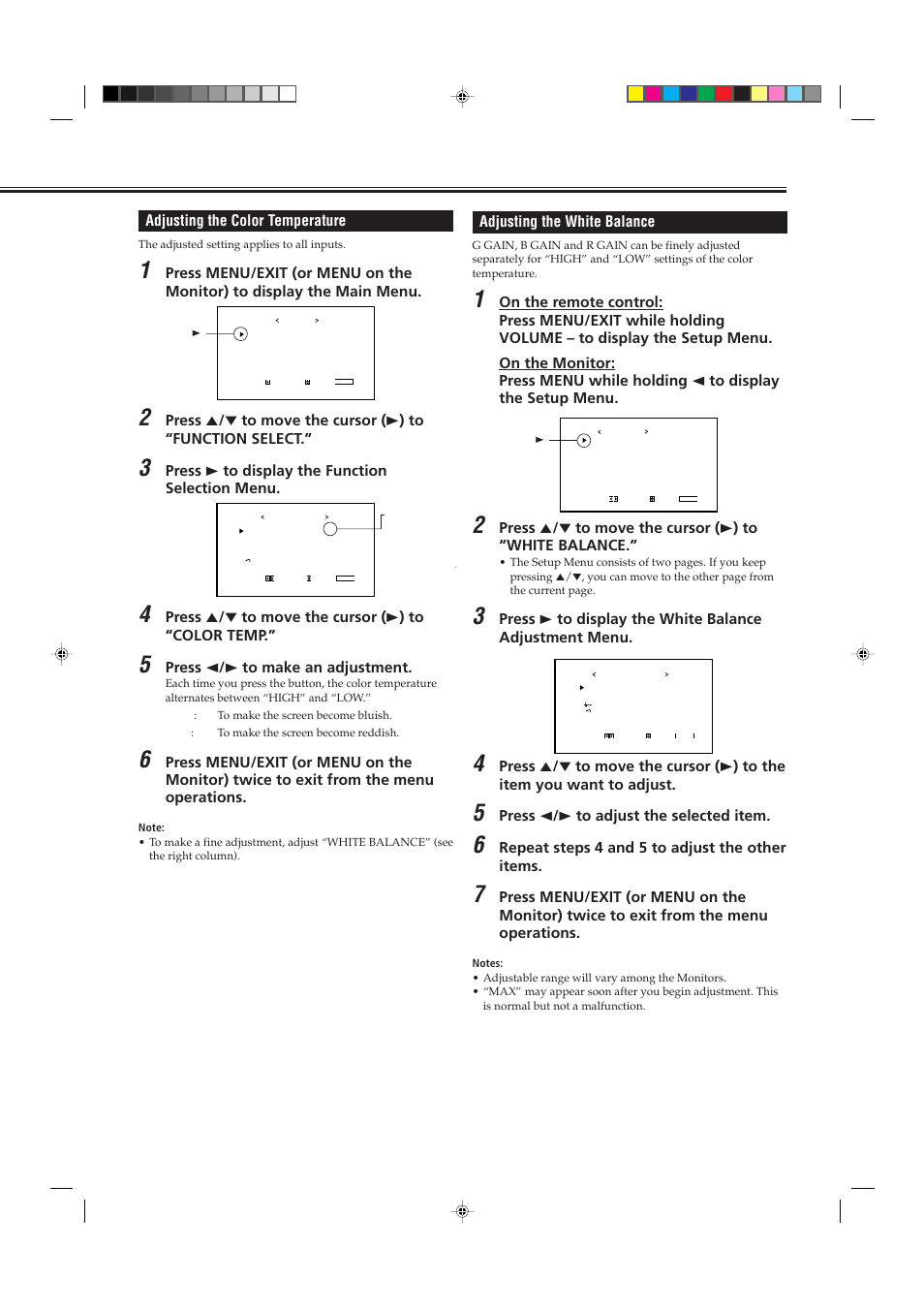 JVC GM-P421U User Manual | Page 21 / 40