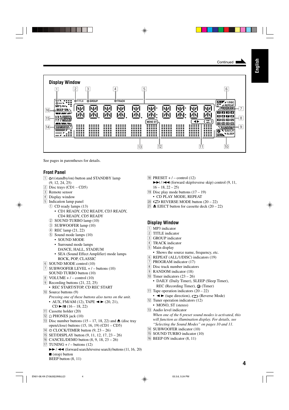 JVC CA-HXZ30 User Manual | Page 9 / 40