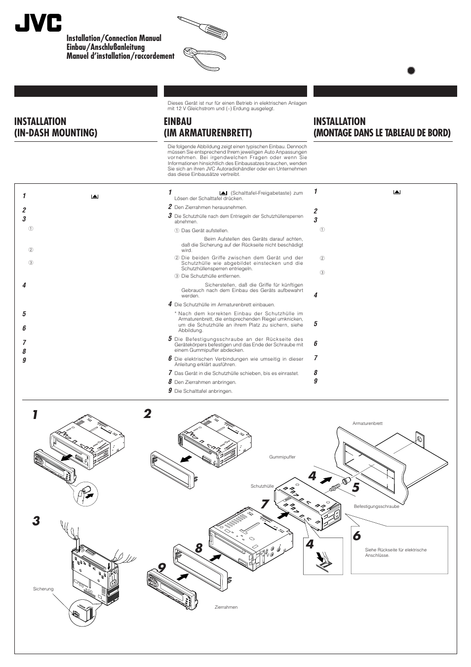 JVC FSUN KD-S636 User Manual | 4 pages