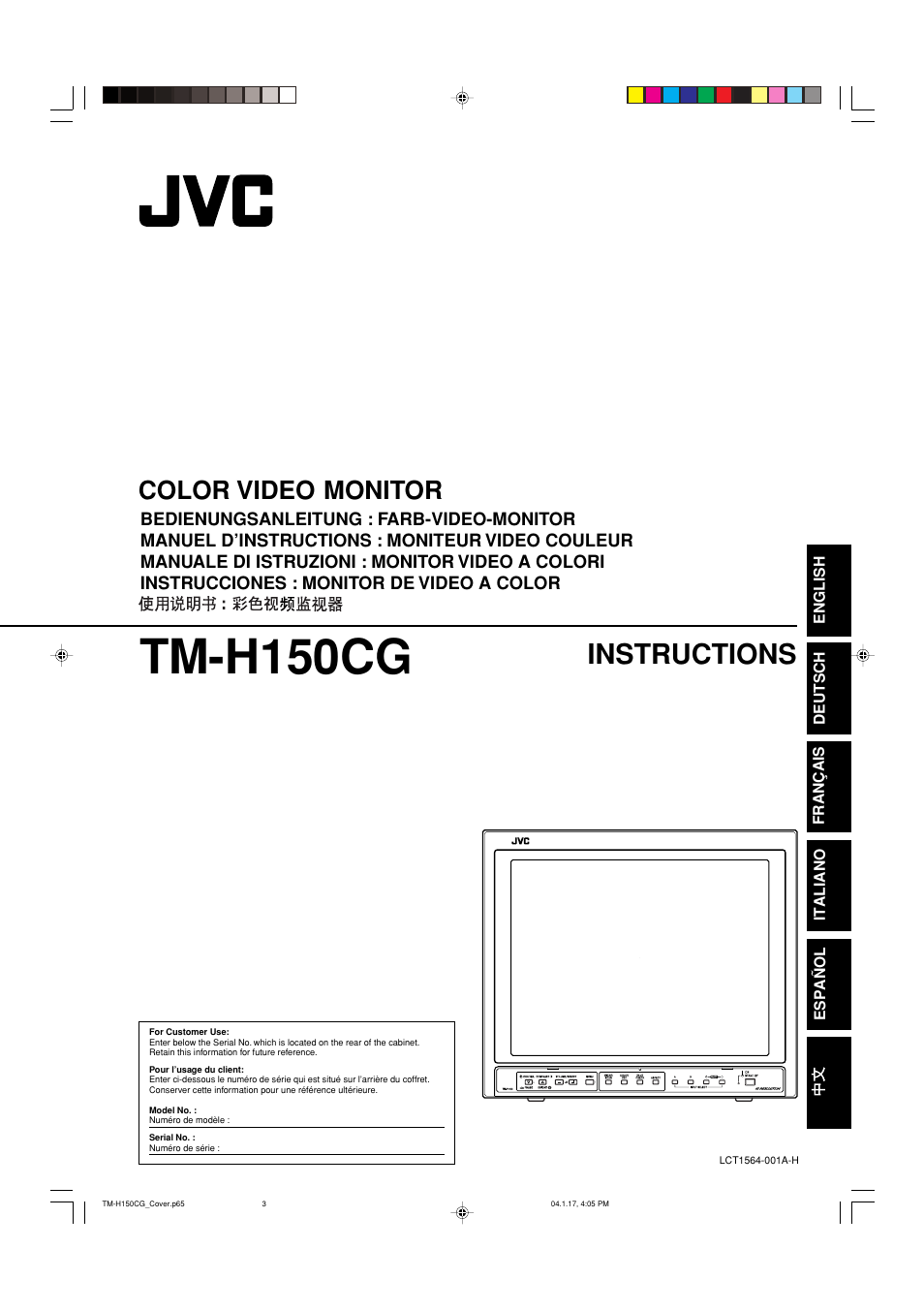 JVC TM-H150CG User Manual | 21 pages