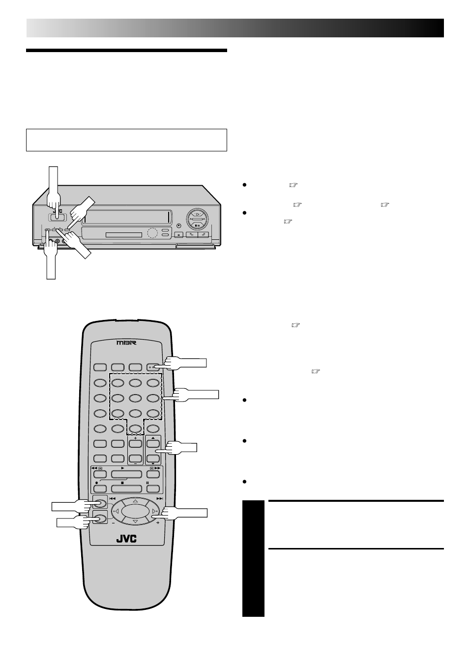 Vcr plus+ setup, Turn on the vcr, Access main menu screen | Initial settings (cont.) | JVC HR-DD740U User Manual | Page 18 / 68