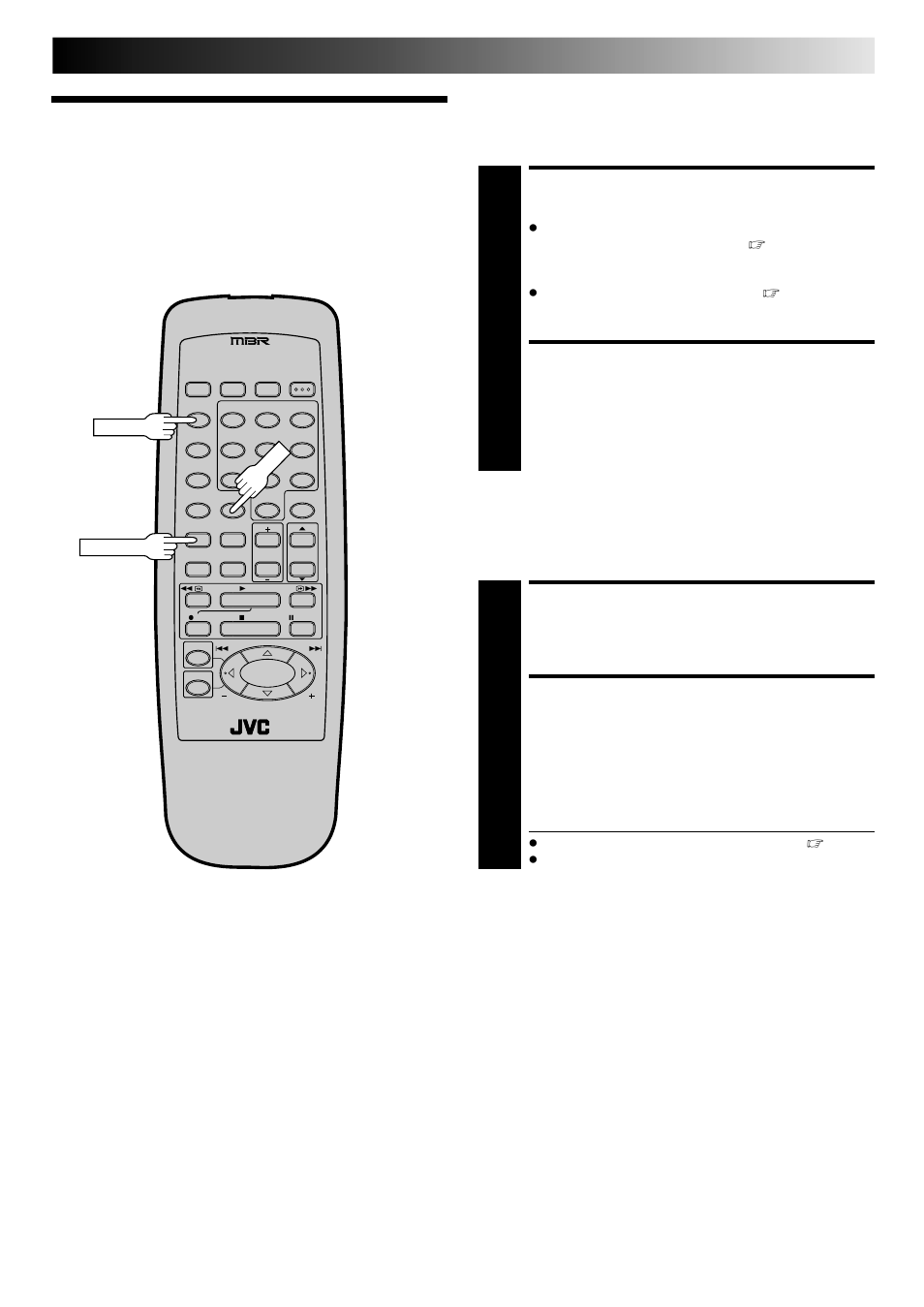 Recording features, Engage tv mode, Select channel for viewing | Reset counter to zero, Display elapsed time on screen, Record one program while watching another, Display elapsed recording time | JVC HR-DD740U User Manual | Page 39 / 68