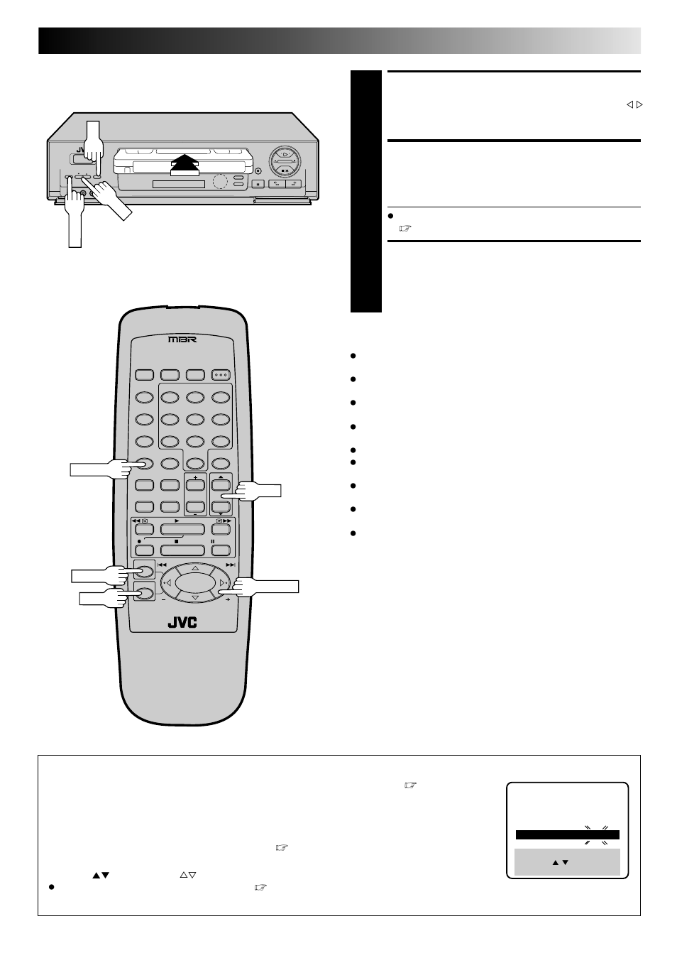 Make corrections, Return to normal screen, Engage timer mode | JVC HR-DD740U User Manual | Page 45 / 68