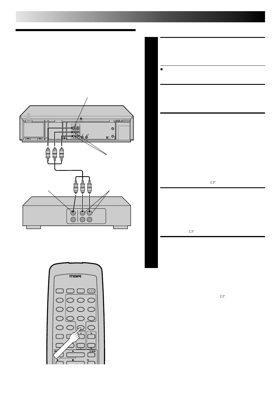 Edit to or from another vcr, Make connections, Load cassettes | Set recorder’s input mode, Start player, Start recorder, Editing (cont.) | JVC HR-DD740U User Manual | Page 50 / 68